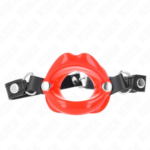 Leather Lip Gag 8cm - Control and Comfort in BDSM