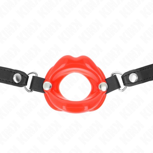 Leather Lip Gag 8cm - Control and Comfort in BDSM