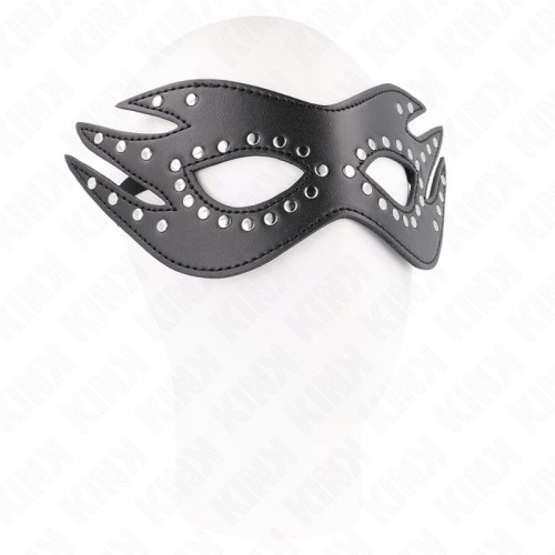 Kink Faux Leather Studded Mask Model 3