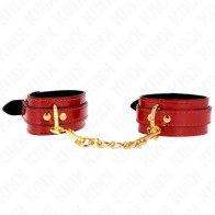 Kink Joanna Angel Red Cuffs with Chain