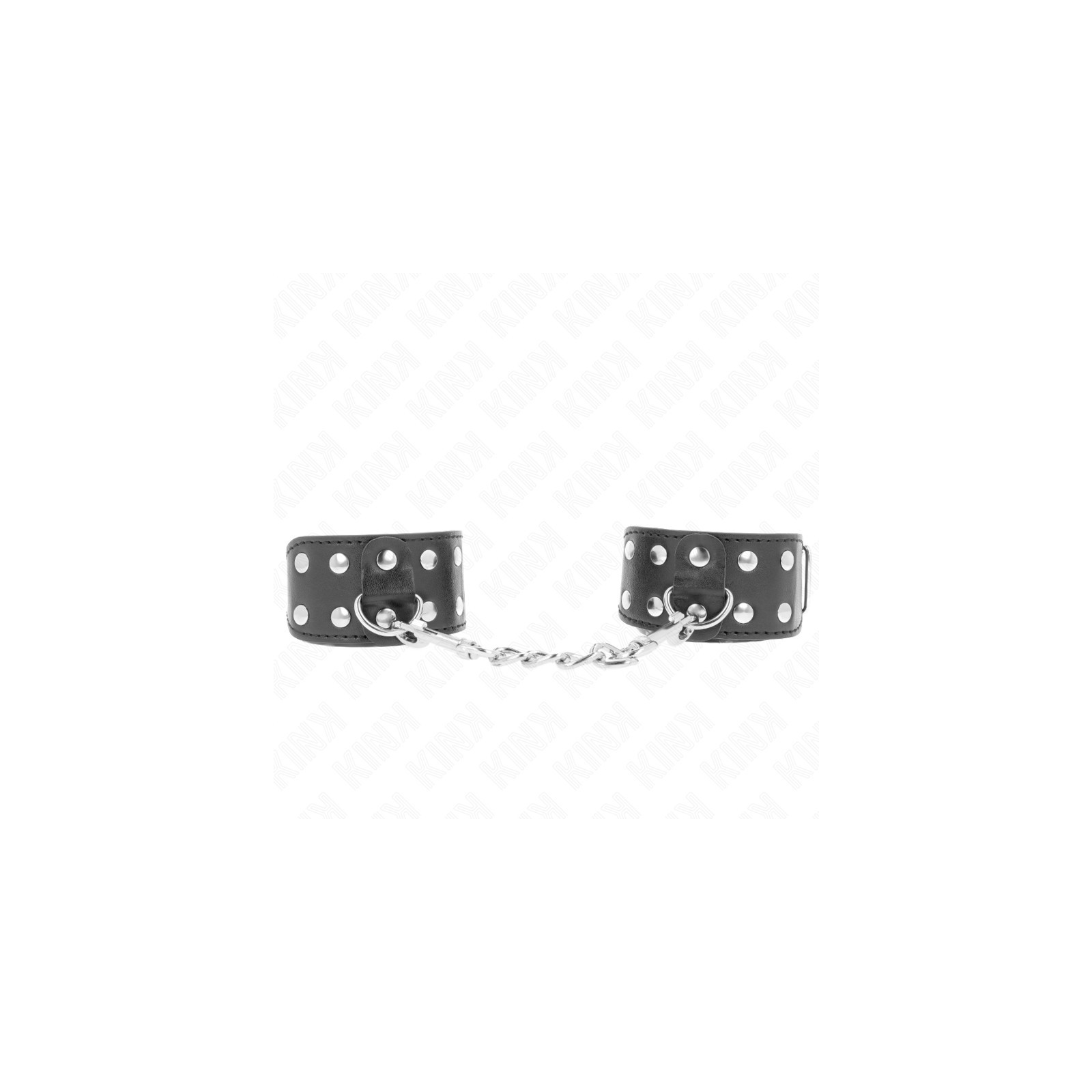 Kink Studded Adjustable Wrist Cuffs Black