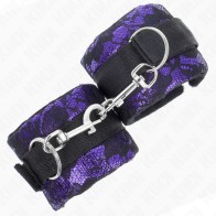 Kink Short Lace Velvet Wrist Cuffs - Style and Control