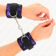 Kink Short Lace Velvet Wrist Cuffs - Style and Control