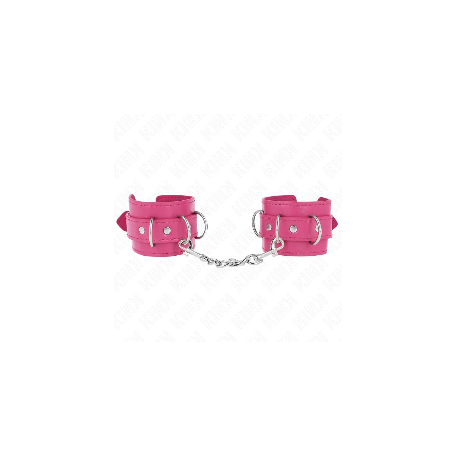 Kink Adjustable Wrist Cuffs with D-Rings - Pink