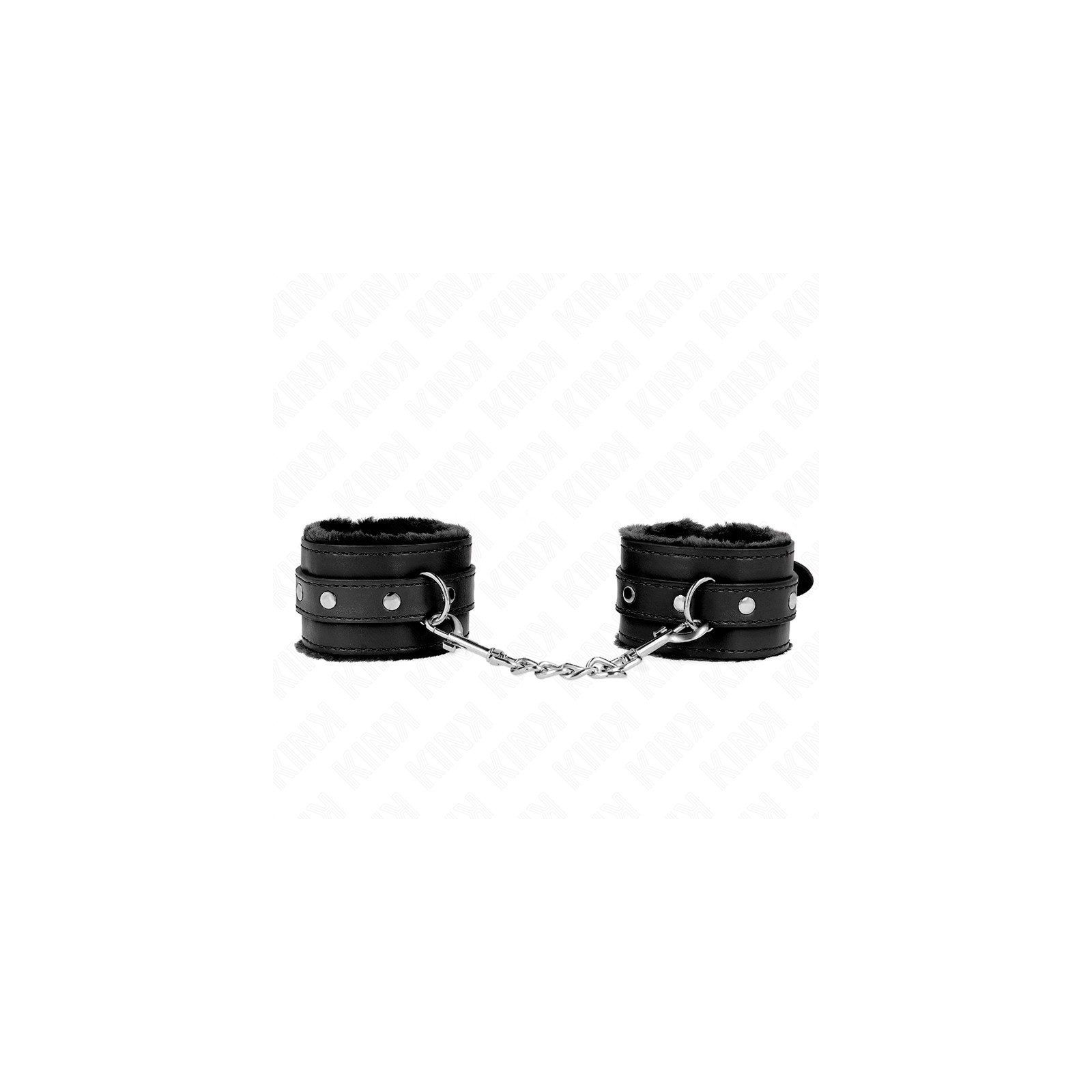 Kink Muñequeras Forradas Premium Negro - Restricciones BDSM