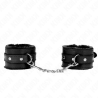 Kink Muñequeras Forradas Premium Negro - Restricciones BDSM