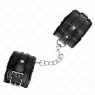 Kink Muñequeras Forradas Premium Negro - Restricciones BDSM