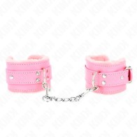 Kink Padded Pink Wrist Cuffs with Adjustable Strap