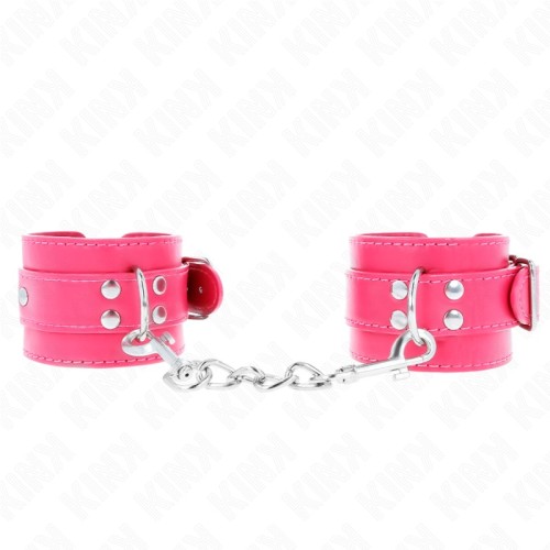 Kink Muñequeras Fucsia Ajustables