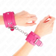 Kink Muñequeras Fucsia Ajustables