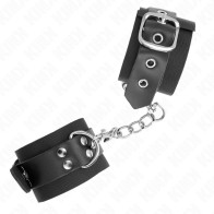 Kink Nylon Wrist Cuffs with Adjustable Leather Strap