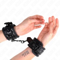 Kink Adjustable Diamond Pattern Black Wristbands