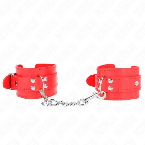 Kink Simple Adjustable Red Wrist Cuffs