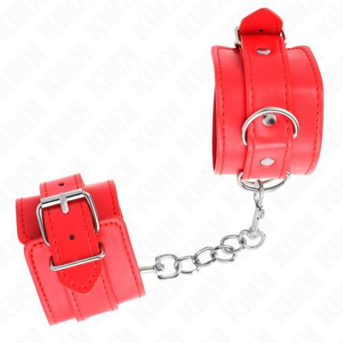 Kink Simple Adjustable Red Wrist Cuffs