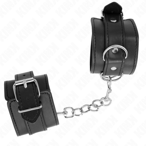 Kink Adjustable Simple Wrist Cuffs Black