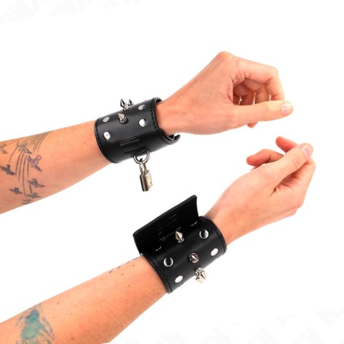 Kink Punk Style Spiked Wristbands 25 X 6 Cm