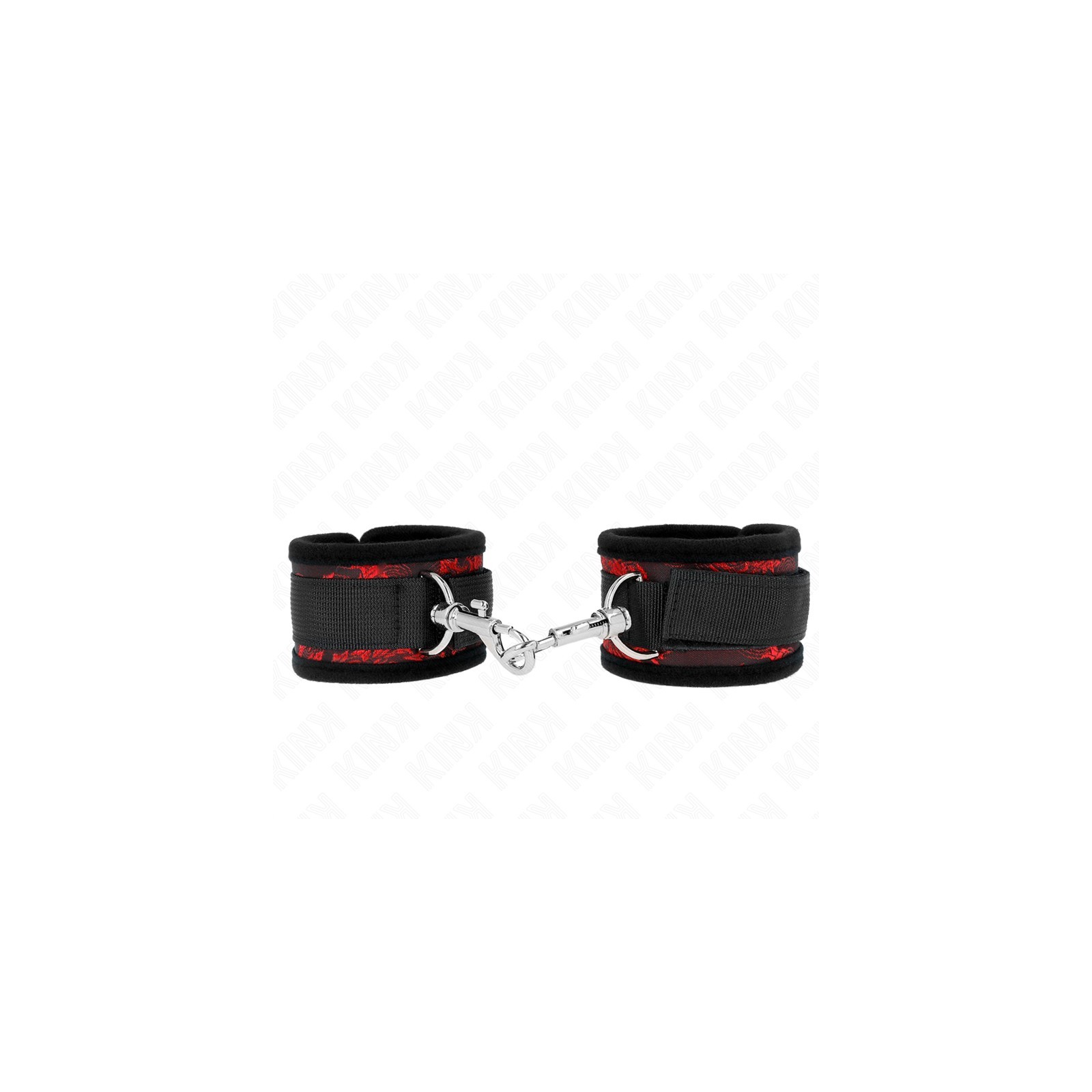 Kink Red and Black Wrist Cuffs - BDSM Comfort and Control