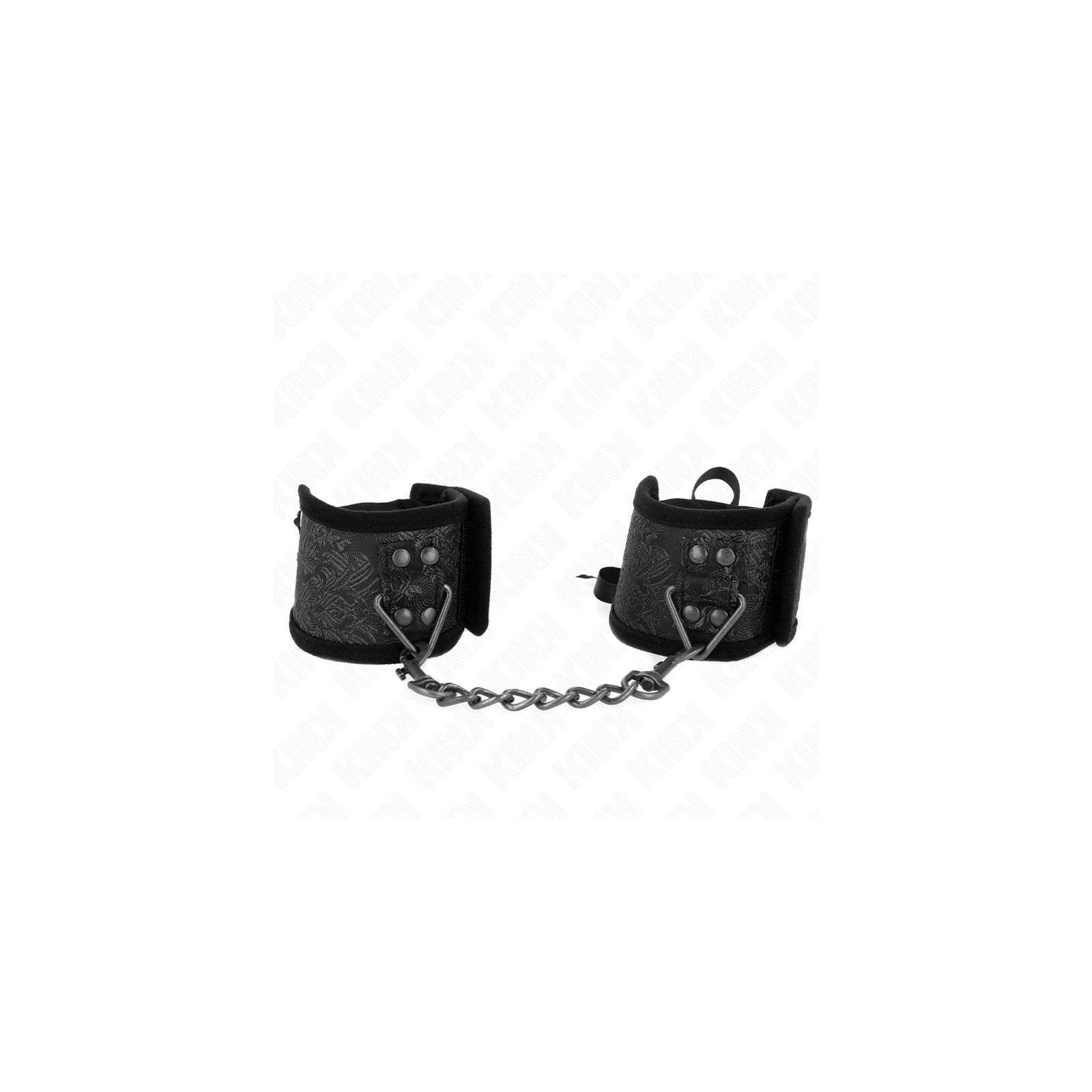 Kink Scandal Black Lasso Design Wrist Cuffs