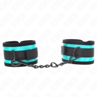 Kink Adjustable Black-Blue Wrist Cuffs - Stylish Control