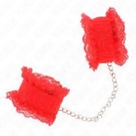 Kink - Muñequeras Elásticas De Encaje Rojo