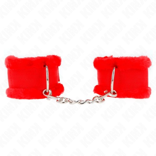 Kink - Muñequeras Forrada Rojo Ajustable 17-31 Cm x 7 Cm