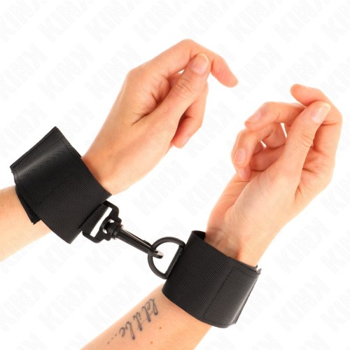 Kink Nylon Handcuffs Black