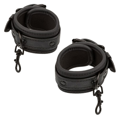 Nocturnal Bed Restraints Leather Adjustable Black