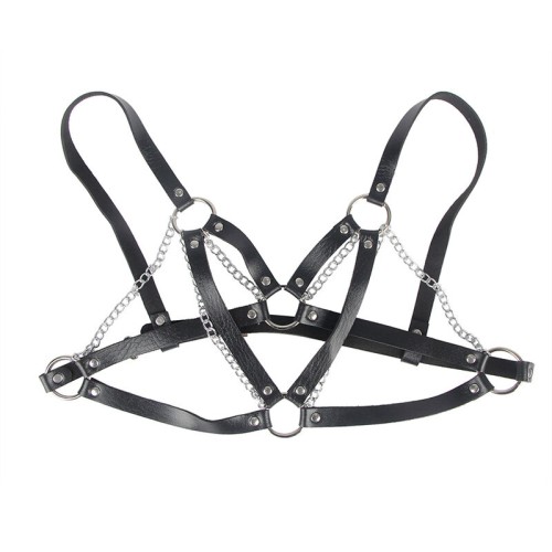 Sublime - 953713 Cinturón De Bondage Punk Hebilla Metal Negro Talla única