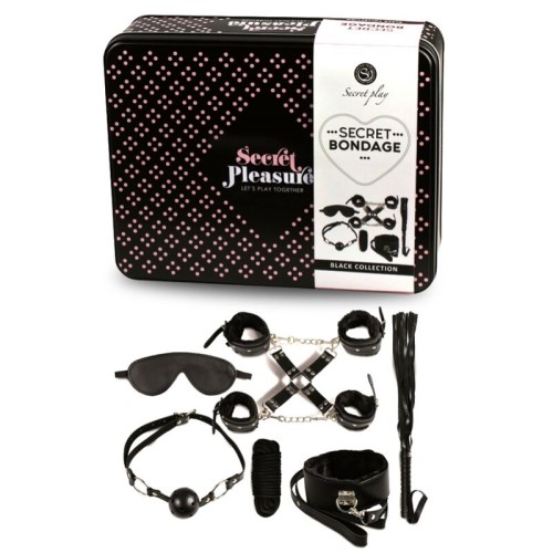 Secretplay BDSM Bondage Set 8 Pcs Black