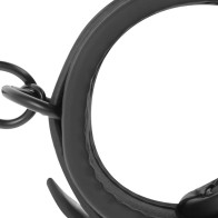 Fetish Submissive Vegan Leather Handcuffs with Neoprene Lining