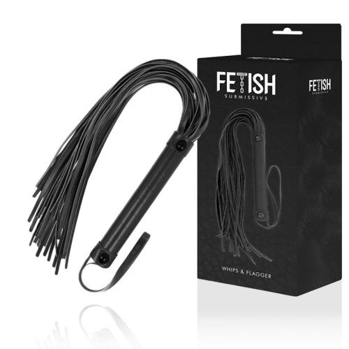 Fetish Submissive Vegan Leather Whip for BDSM