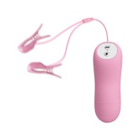 Romantic Wave Vibrating Nipple Clamps with Electroshock - Ultimate Pleasure