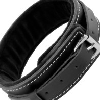 Darkness Leather Collar with Leash