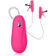 Vibrating Nipple Clamps Pink - Pleasure and Excitement