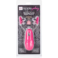 Vibrating Nipple Clamps Pink - Pleasure and Excitement