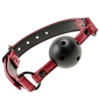 Breathable Vegan Leather Gag for BDSM Play