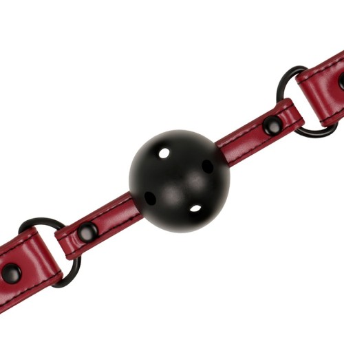 Breathable Vegan Leather Gag for BDSM Play