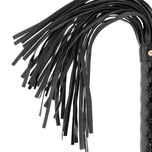 Begme Black Edition Vegan Leather Whip for Fetish Play