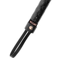 Begme Black Edition Vegan Leather Whip for Fetish Play