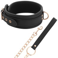 Coquette Chic Desire - Vegan Leather Choker with Double Ring