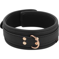 Coquette Chic Desire - Vegan Leather Choker with Double Ring