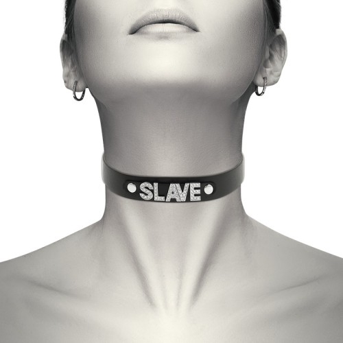 Choker Cuero Vegano Slave de Coquette Chic