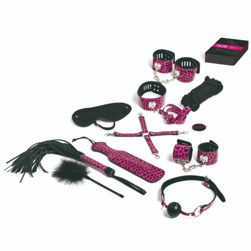 Tease & Please - Juego 13 Accesorios Bondage Magenta - Explora Tus Fantasías