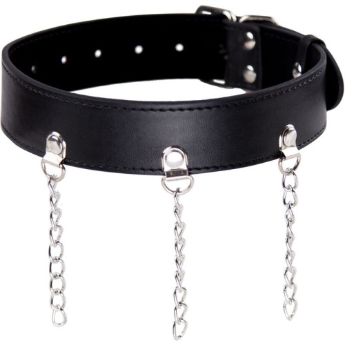 Fetish Collar with Rings - Unique Accessory