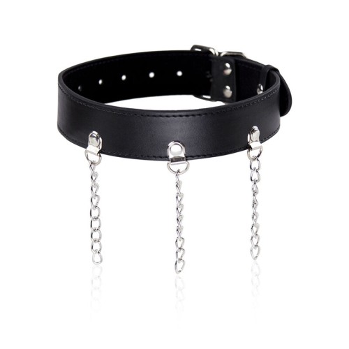 Fetish Collar with Rings - Unique Accessory