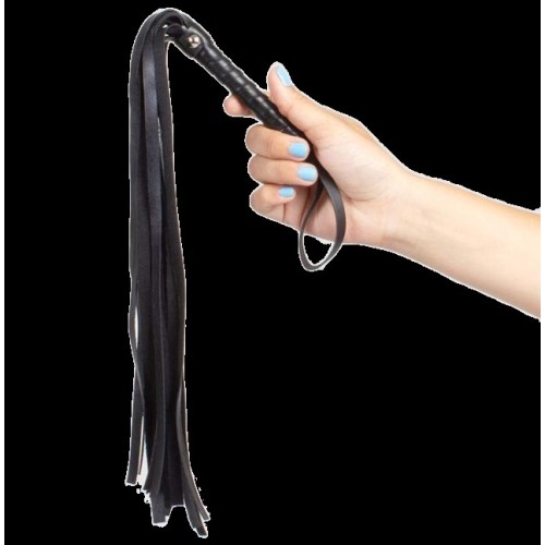 Black Bondage Whip for BDSM Play