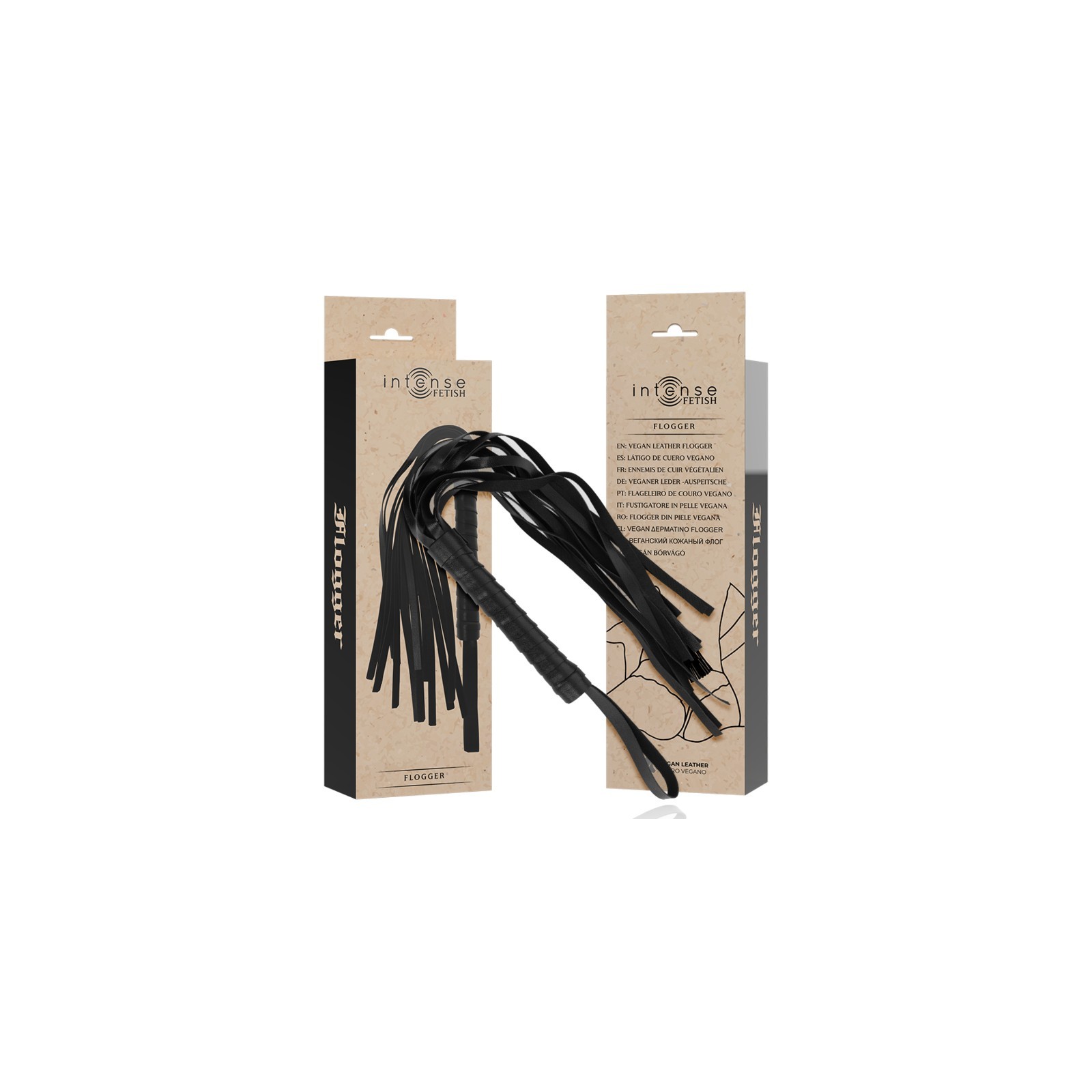 Intense Vegan Leather Whip for BDSM