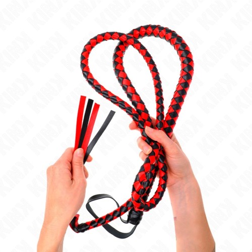 Kink Long Red Snake Whip 210cm