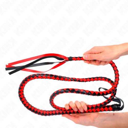 Kink Long Red Snake Whip 210cm