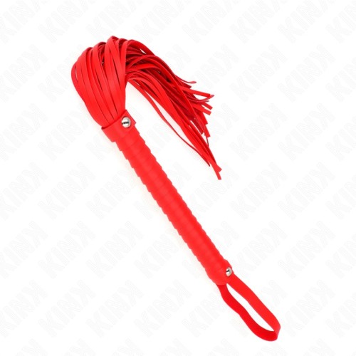 Kink Textured Red Whip for BDSM Fun